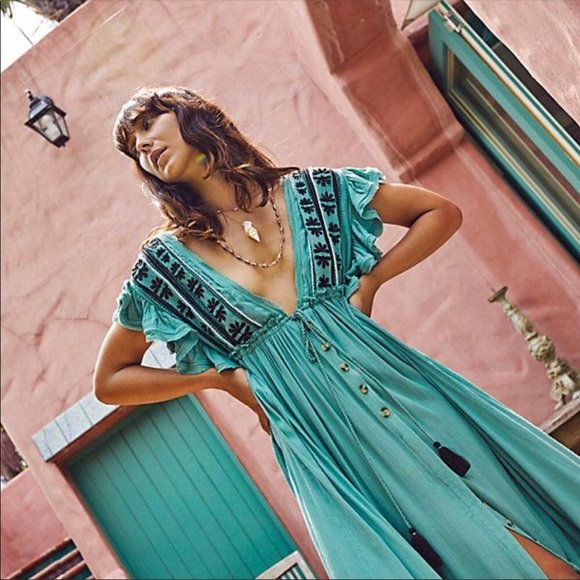 Free People Bali Will Wait for You Midi Dress - Picture 2 of 12